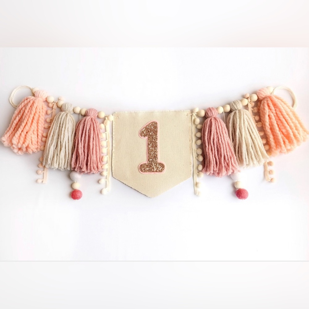 High chair birthday banner
